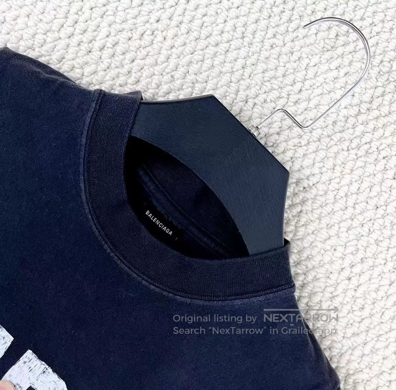 Balenciaga balenciaga black logo short sleeve t-shirt. Size US M / EU 48-50 / 2 - 3 Thumbnail