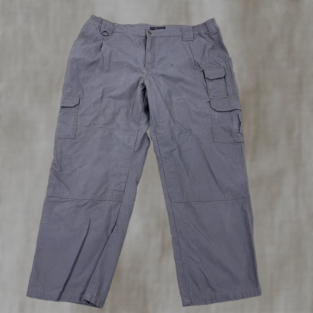 Vintage 5.11 Tactical Cargo Pants Men 44x30 Gray Canvas Taclite Pro Cargo Pocket 5-Pocket Regular Jeans Style Mens Size US 44 / EU 60 - 1 Thumbnail