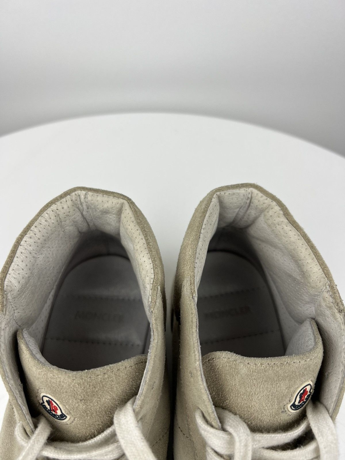 Moncler MONCLER Sneakers Suede Hi Top Shoes Patch Logo RWB Stripe Size US 10 / EU 43 - 18 Thumbnail