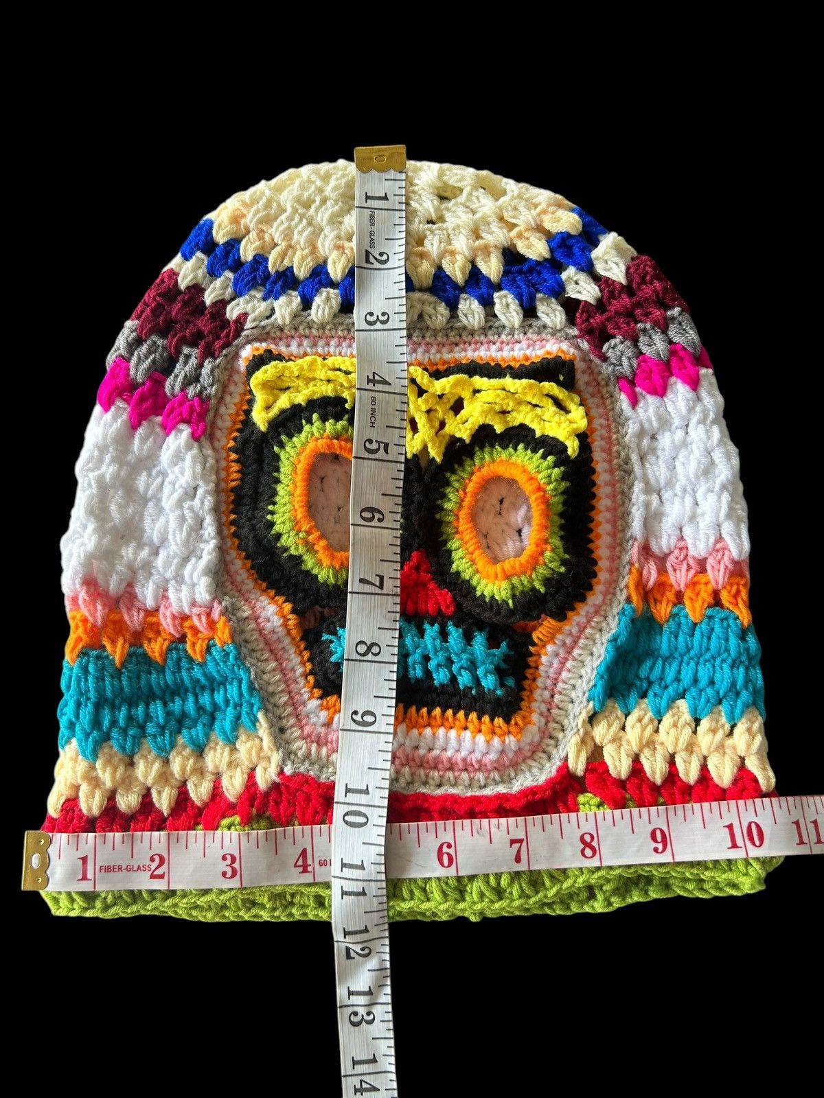 Japanese Brand × Kapital × Vintage Balaclava Masked Crochet Knitted Handmade Rare ☠️☠️ Size ONE SIZE - 9 Thumbnail