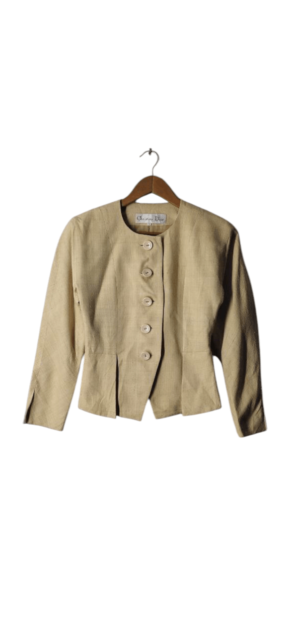 Christian Dior Monsieur CHRISTIAN DIOR WOMEN BUTTON UP DRESSES WOOL JACKET Size M / US 6-8 / IT 42-44 - 1 Thumbnail