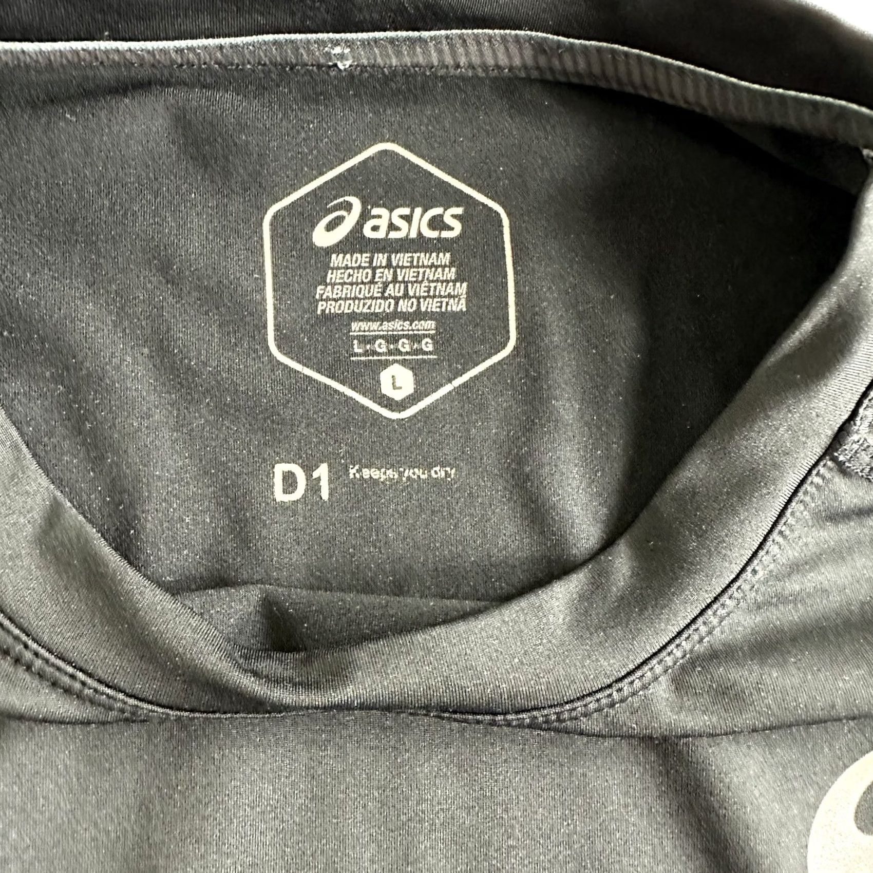 Asics ASICS Shirt Womens L Black Crewneck Long Sleeve Running Active Athletic Gym Train Size L / US 10 / IT 46 - 5 Thumbnail
