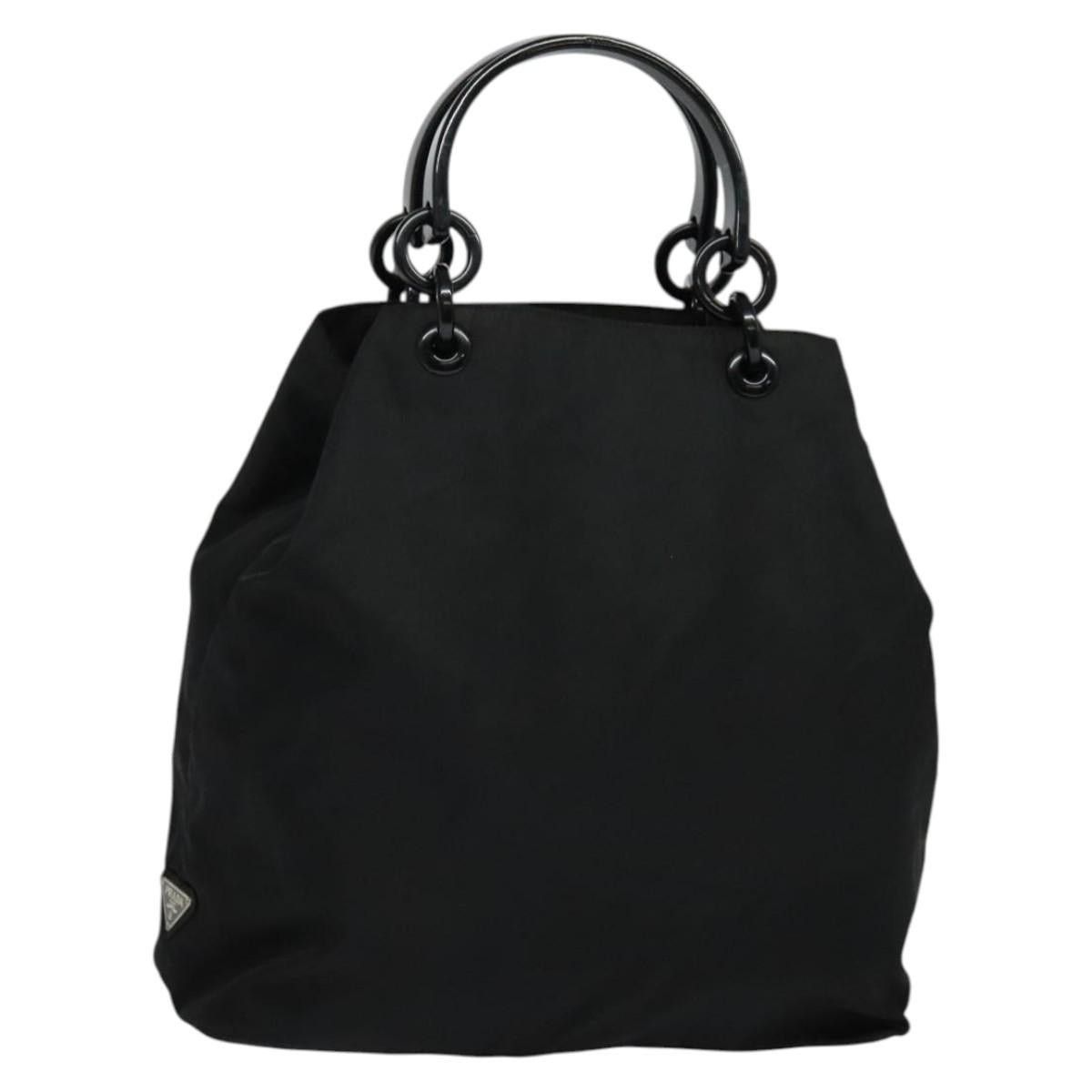 Prada PRADA Hand Bag Nylon Black Silver Size ONE SIZE - 1 Thumbnail