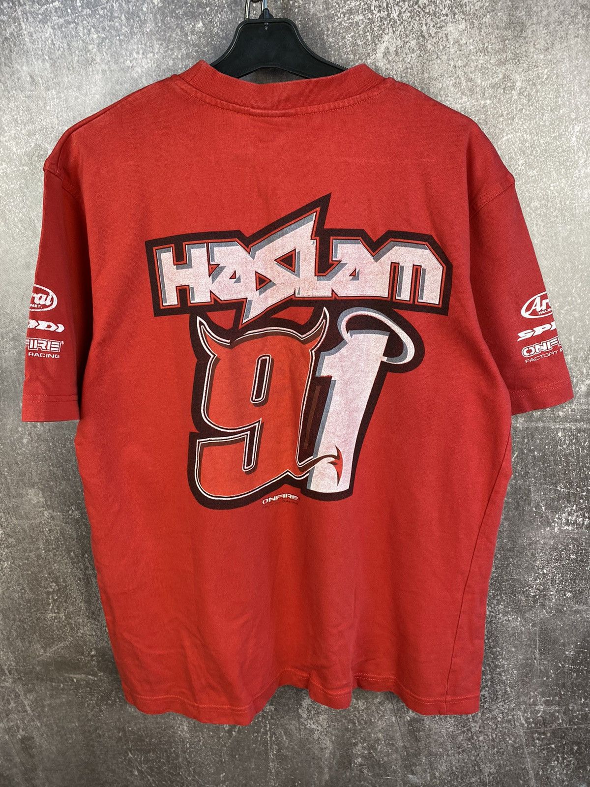 NASCAR Vintage Suzuki Hasiam 91 true faded big logo shirt mens Size US M / EU 48-50 / 2 - 1 Thumbnail