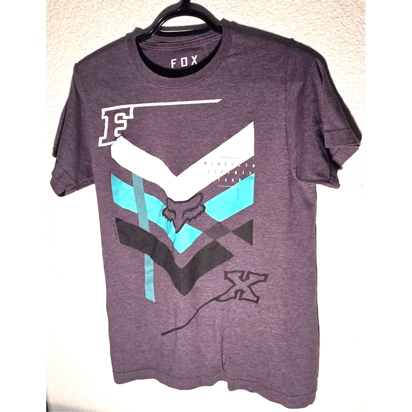 Fox Racing Stylish Men's FOX Racing Grey Graphic Tee - Size Small Size US S / EU 44-46 / 1 - 3 Thumbnail