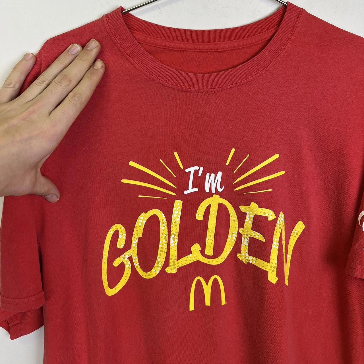 Designer Vintage McDonald's I'm Golden T-Shirt with Dr Pepper Logo Size US L / EU 52-54 / 3 - 3 Thumbnail