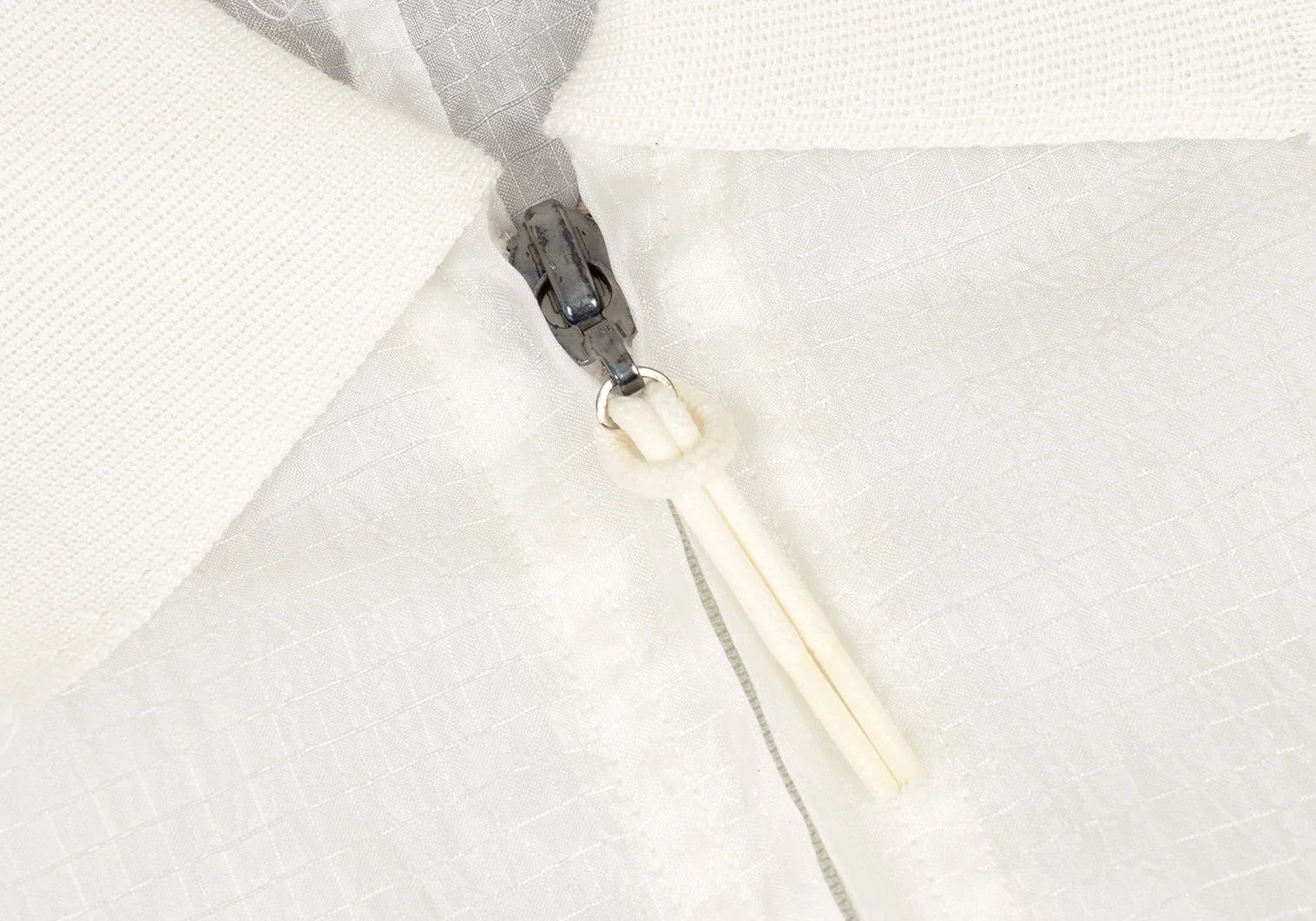 Issey Miyake Zip-up Ripstop Shirt Blouson in White, Size M Size US M / EU 48-50 / 2 - 4 Thumbnail