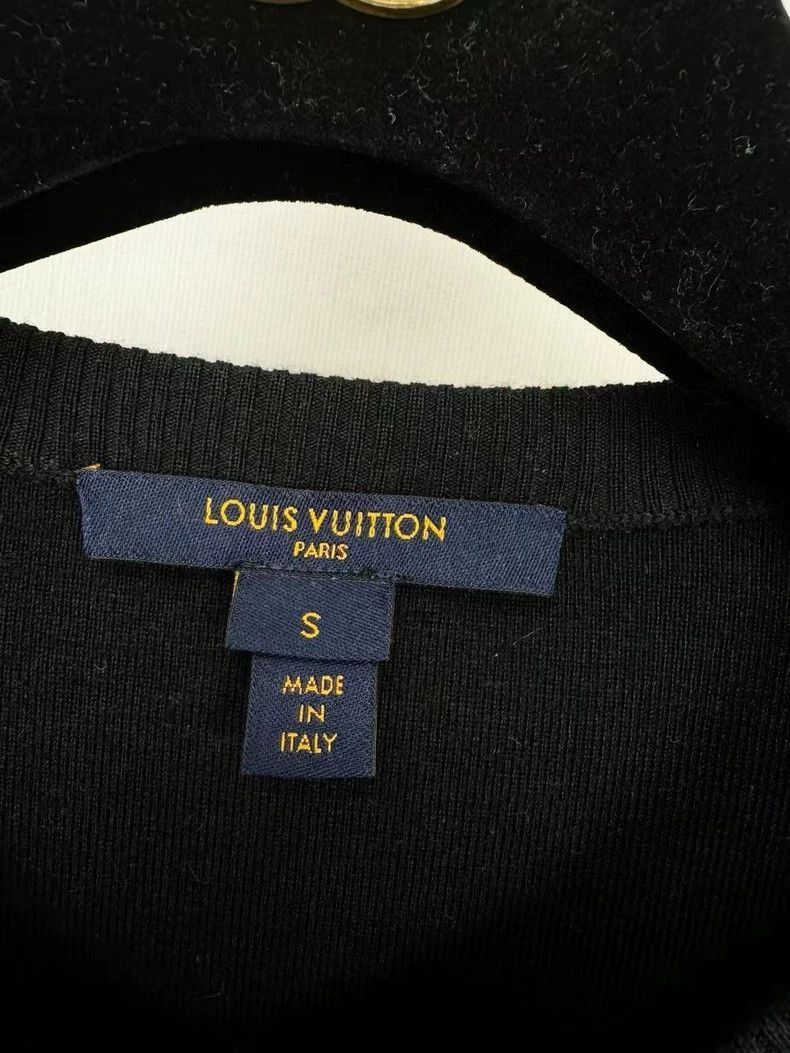 Louis Vuitton Louis Vuitton Black Cardigan with Embellishments -2505 Size S / US 4 / IT 40 - 2 Thumbnail