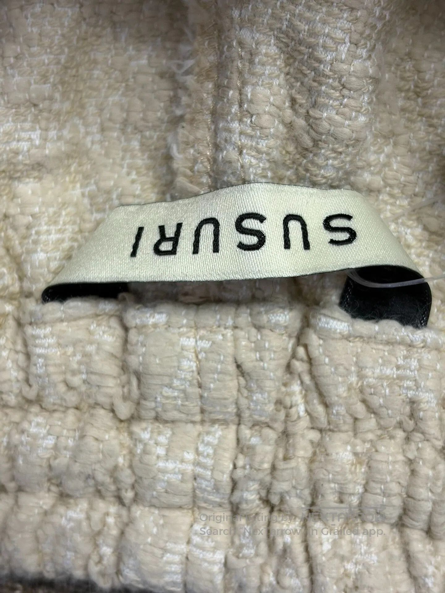 Japanese Brand Susuri 23AW Textured Cargo Pants. Size 23" - 8 Thumbnail