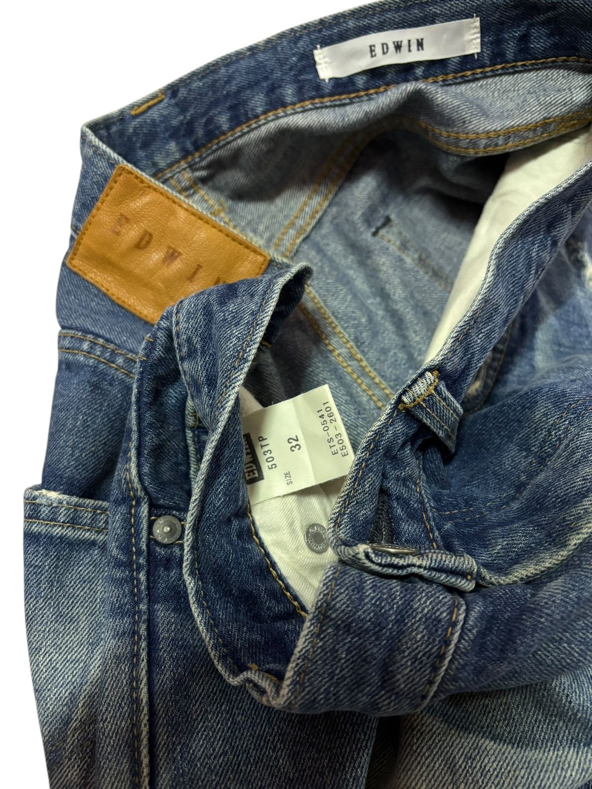 Vtg Edwin Japan 503 Distressed Jeans