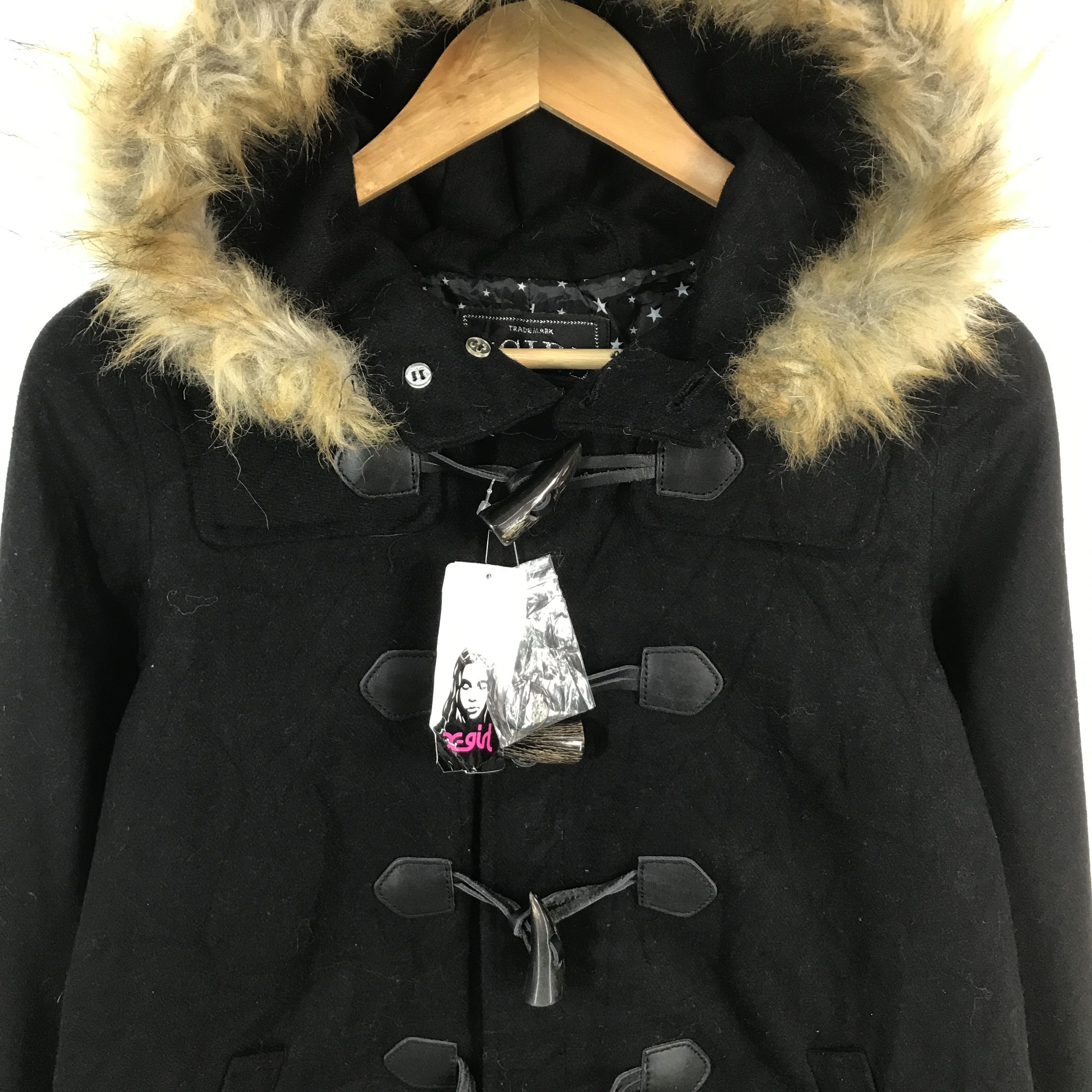 X-Girl xgirl brand japan wool fur hoodie jacket Size M / US 6-8 / IT 42-44 - 3 Thumbnail