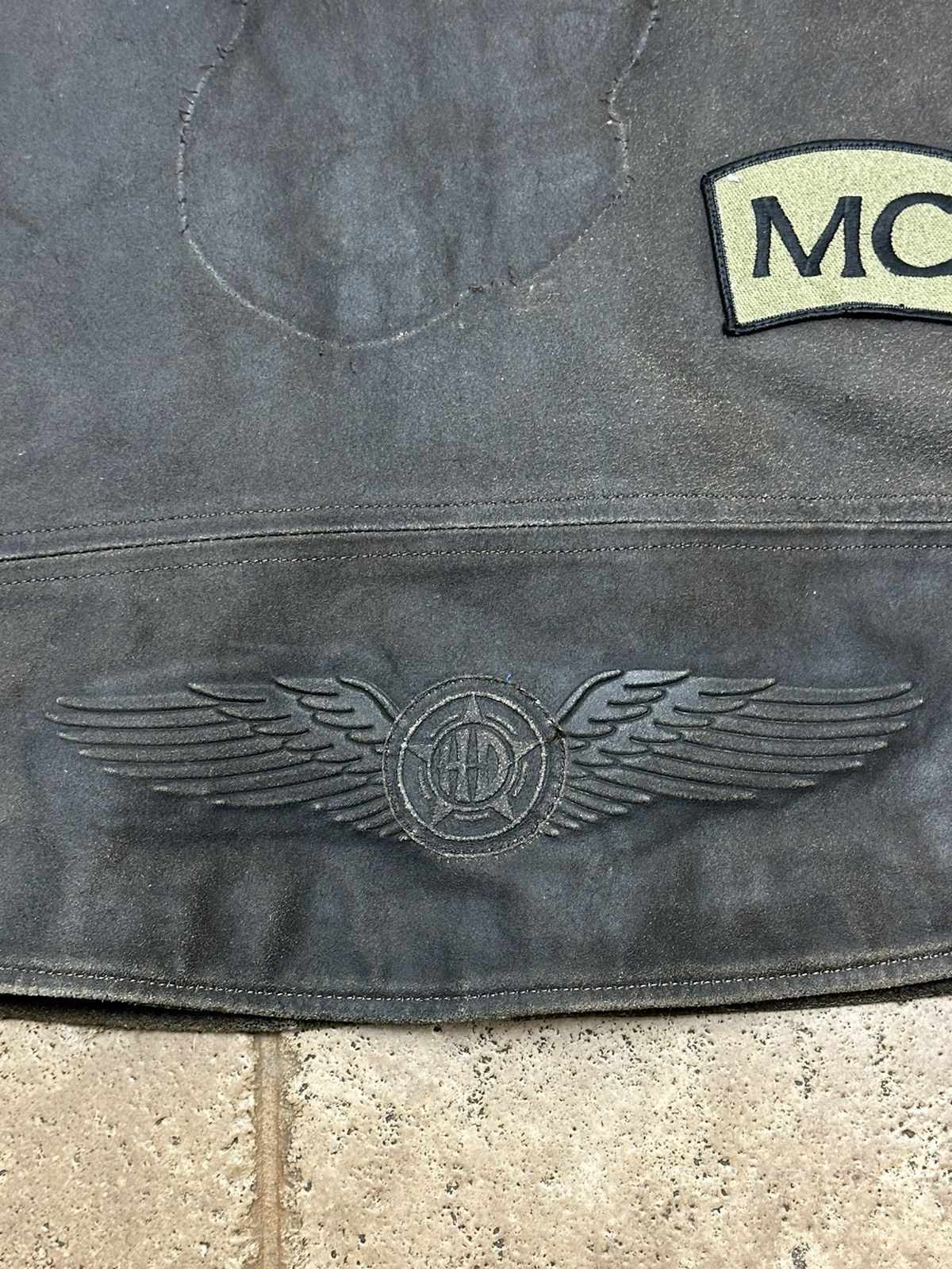 Harley Davidson Harley Davidson Distressed Brown Leather Vest XL Vintage 90s Size US L / EU 52-54 / 3 - 11 Thumbnail