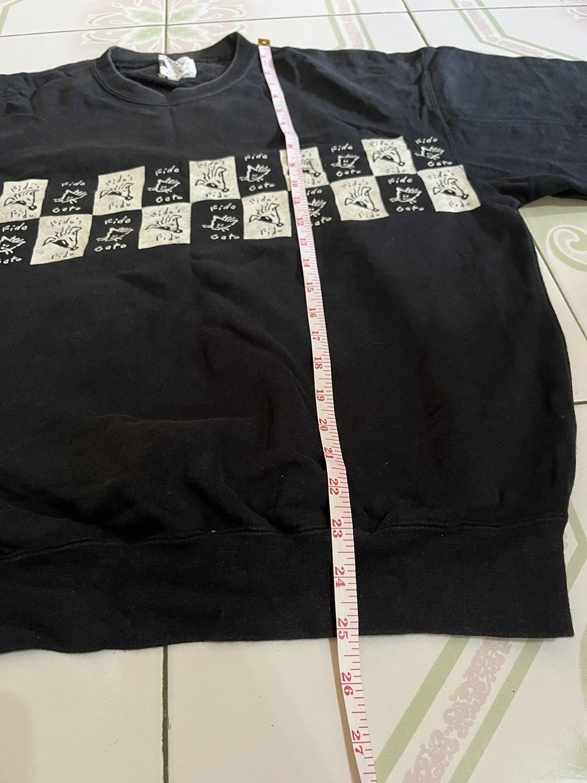 Cartoon Network Vintage Sweatshirt Fido Dido Cartoon Character Tour 1985 Size US L / EU 52-54 / 3 - 9 Thumbnail