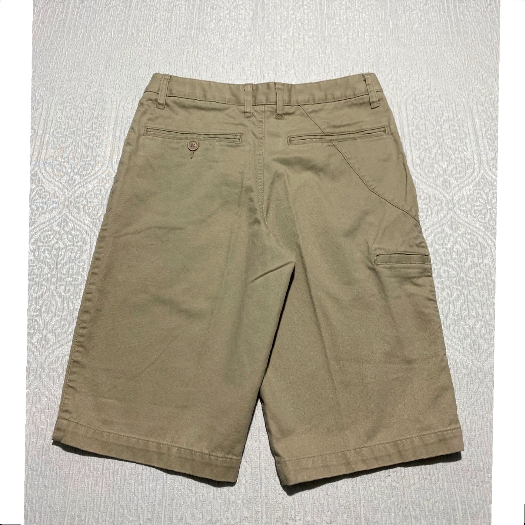 Vintage Utility Mens Size 30 Beige Cotton Casual Chino Shorts Utility Size US 30 / EU 46 - 2 Thumbnail