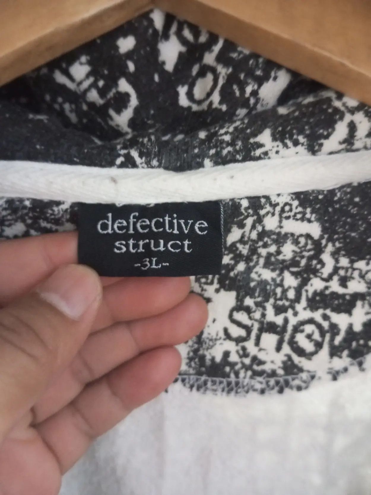 20471120 Vintage detective struct poem full print fur hoodie Size US XL / EU 56 / 4 - 11 Thumbnail