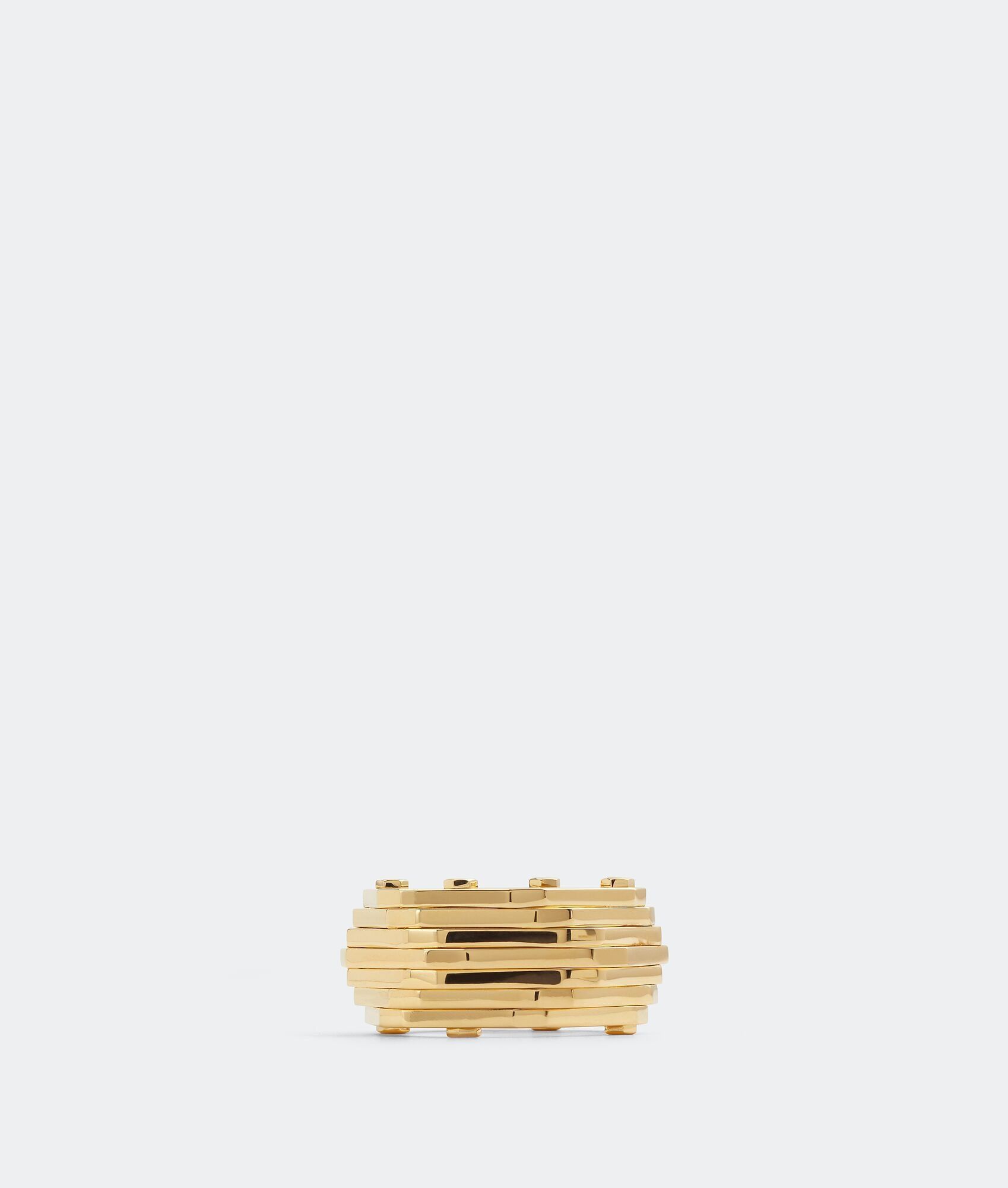 Bottega Veneta o1w1db10525 Size: 13 / Unisex Layers Ring in Gold Size ONE SIZE - 1 Thumbnail