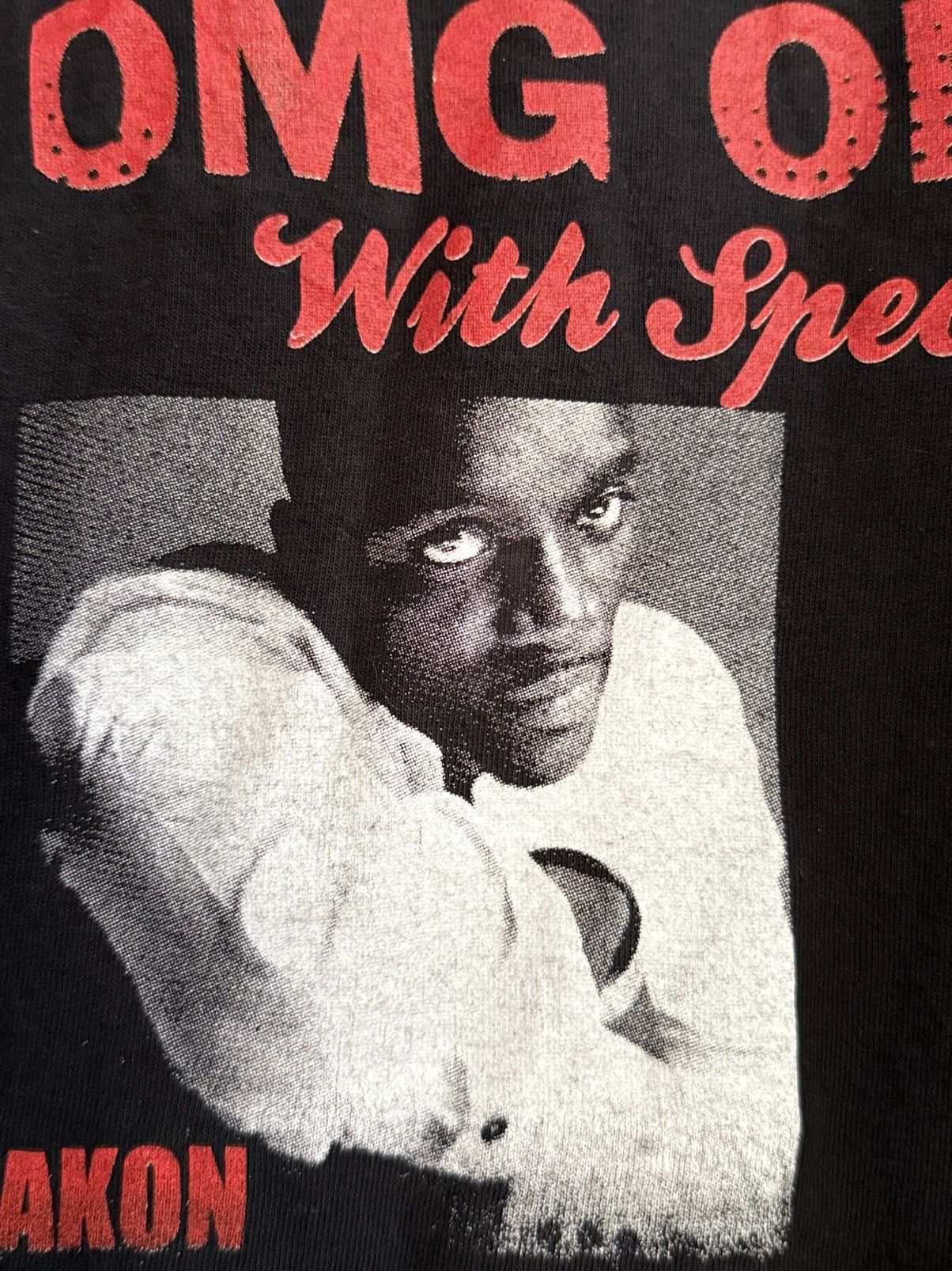 Rap Tees Vintage Y2K Ushers Omg Tour Akon Rapper Hip hop Faded Tee Size US XL / EU 56 / 4 - 10 Thumbnail