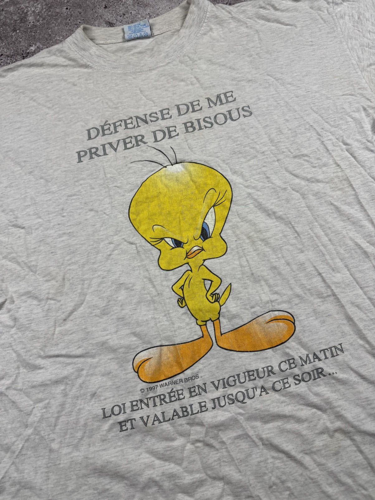 Warner Bros VINTAGE 1997 LOONEY TUNES TWEETY RARE WARNER BROS TEE Y2K Size US XL / EU 56 / 4 - 2 Thumbnail