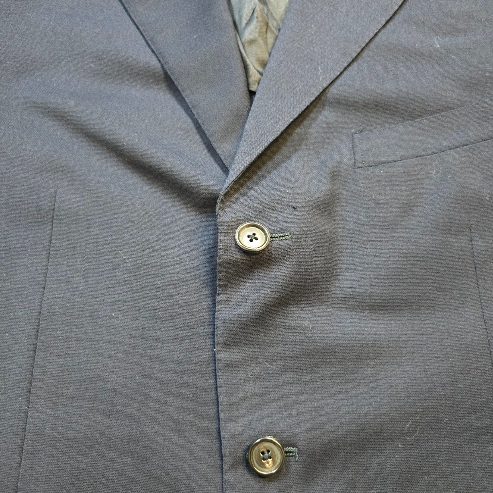Ermenegildo Zegna Ermenegildo Zegna Blazer Mens 42 Blue Wool High Performance Sport Coat Career Men Blazer Size 42R - 3 Thumbnail