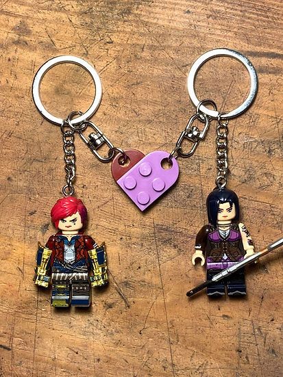 Cartoon Network × Handmade irritated studio arcane caitlyn vi anime keychain minifigure Size ONE SIZE - 2 Thumbnail