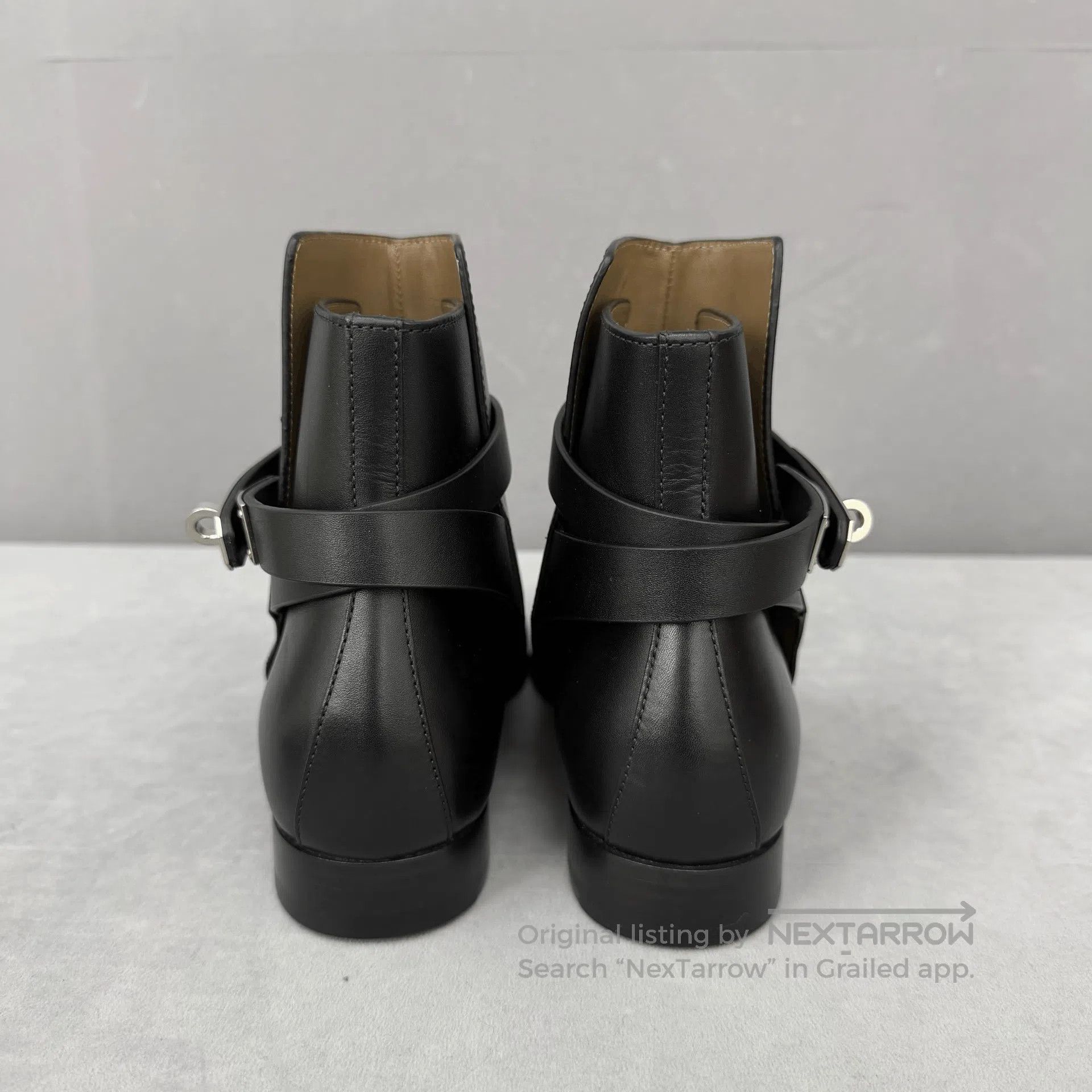 Hermes Hermes Kelly Silver Buckle Chelsea Boots. Size US 6 / IT 36 - 4 Thumbnail