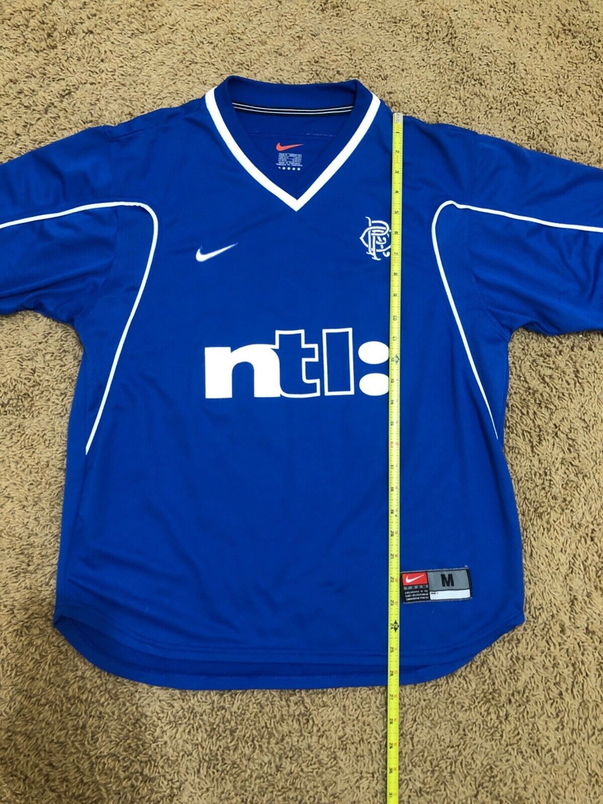 Nike Rangers FC 99/00/01 Nike Home Football Soccer Jersey Shirt M Size US M / EU 48-50 / 2 - 10 Thumbnail