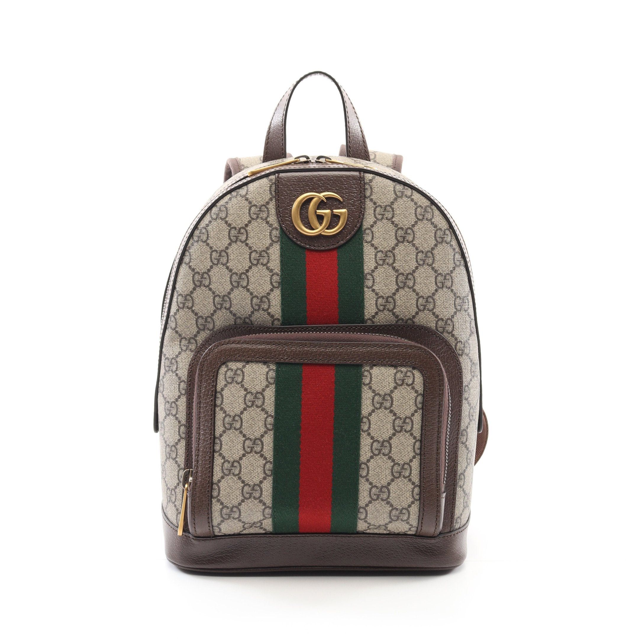 Gucci Gucci Ophidia Gg Supreme Backpack Rucksack Leather Beige Multicolor Size ONE SIZE - 1 Thumbnail