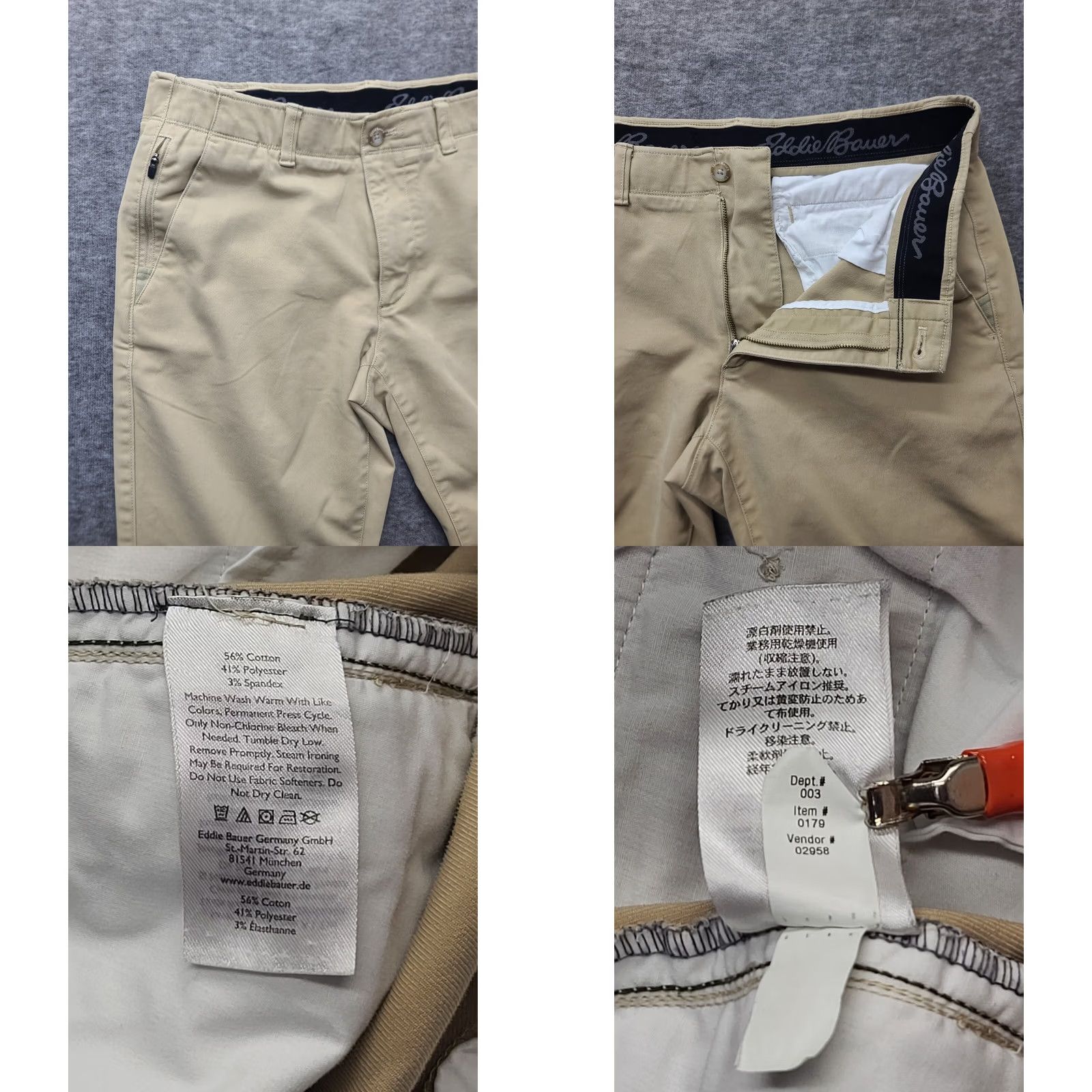 Eddie Bauer VINTAGE Eddie Bauer Pants Mens 34x34 Regular Fit Flex Sport Chinos Wrinkle Resistant Size US 34 / EU 50 - 8 Thumbnail