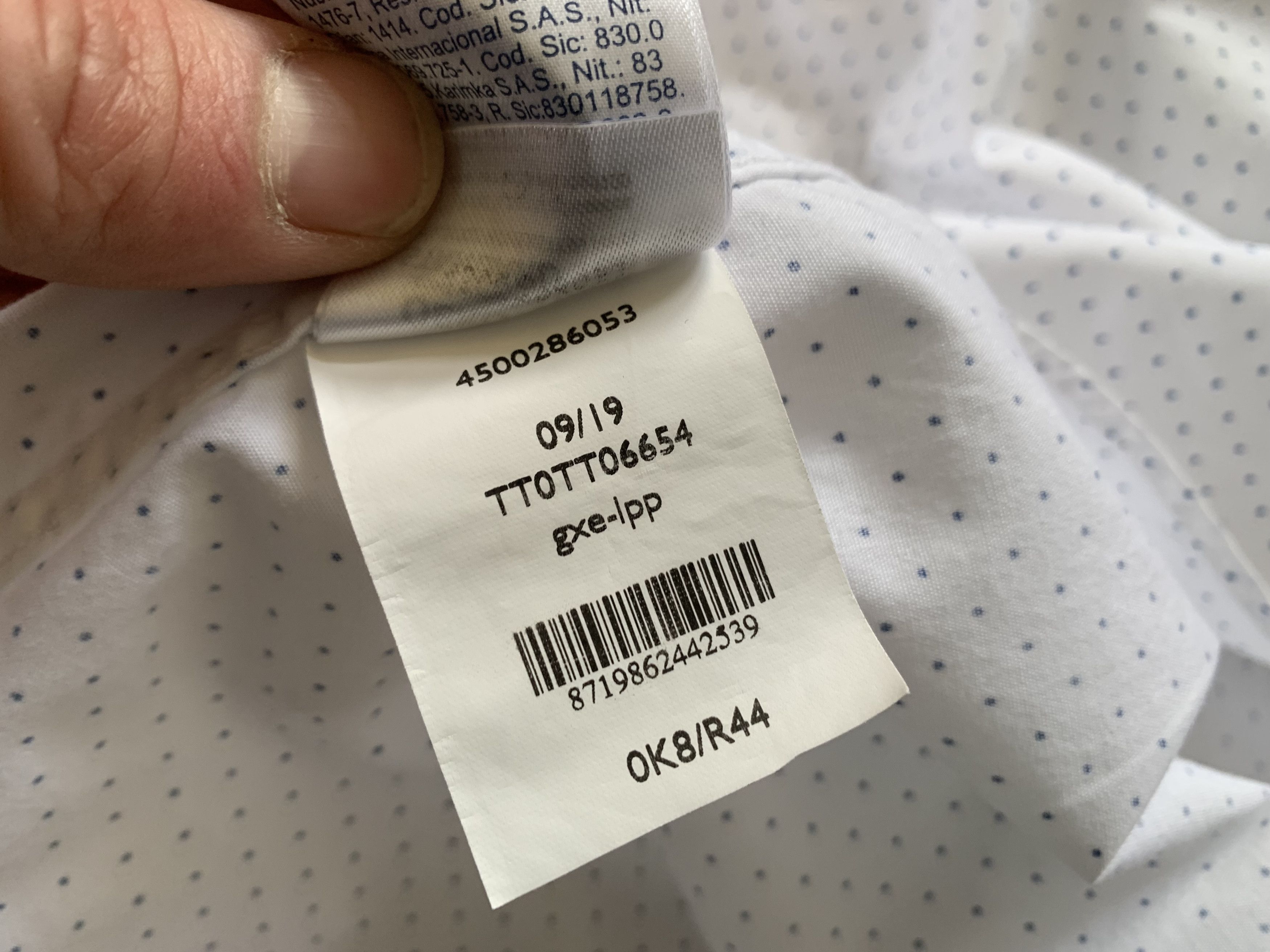 Tommy Hilfiger Tommy Hilfiger Tailored Regular Fit White Cotton Shirt Size US M / EU 48-50 / 2 - 9 Thumbnail