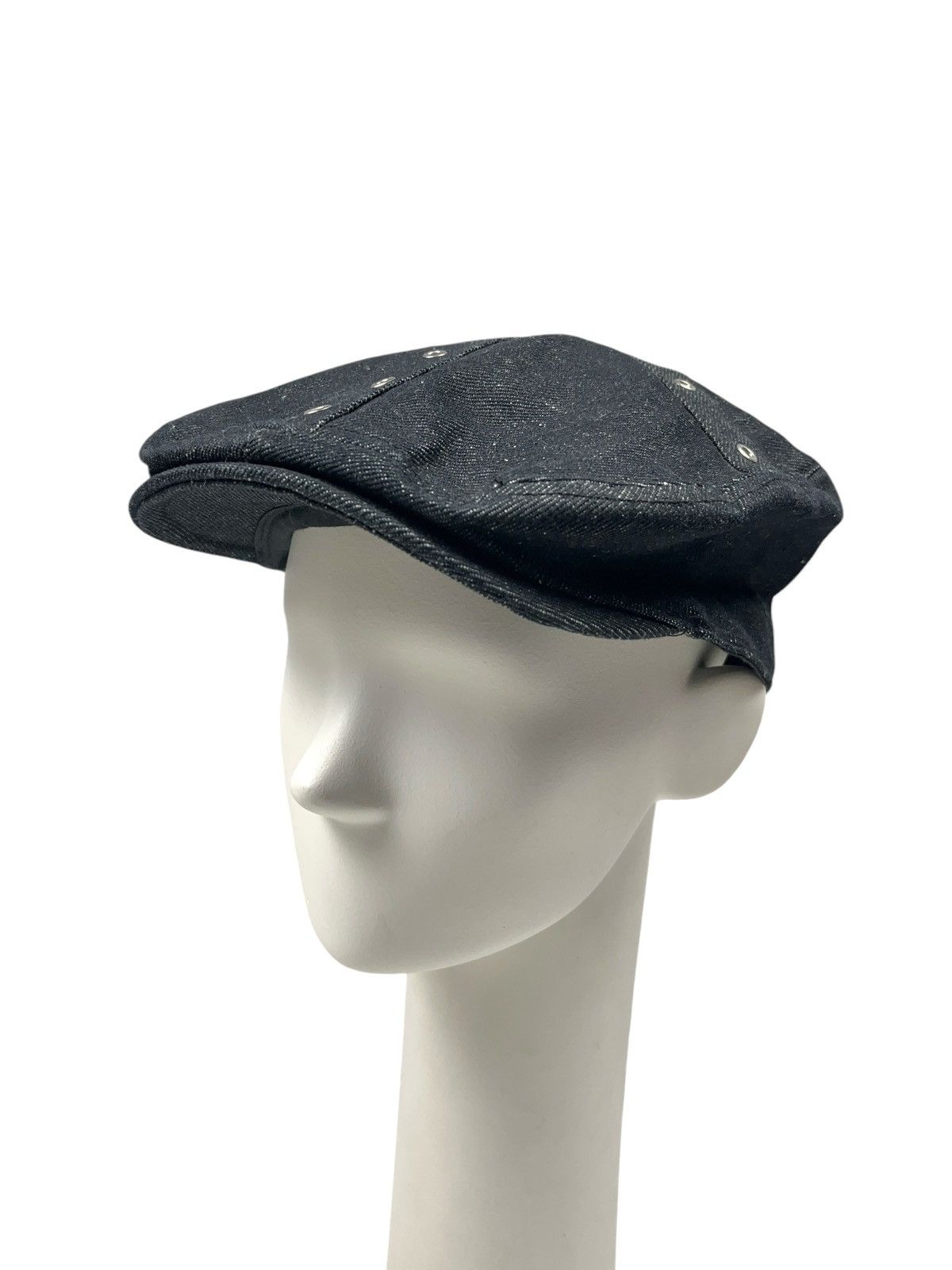 Japanese Brand × Vintage Vintage Denim Hat with Eyelets Reworked Style Japanese Size ONE SIZE - 9 Thumbnail