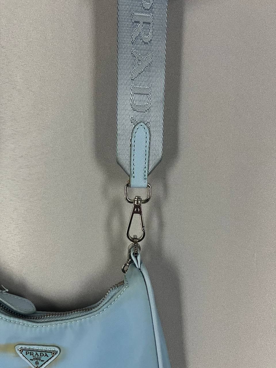 Prada Prada Bag Nylon Blue Size ONE SIZE - 4 Thumbnail