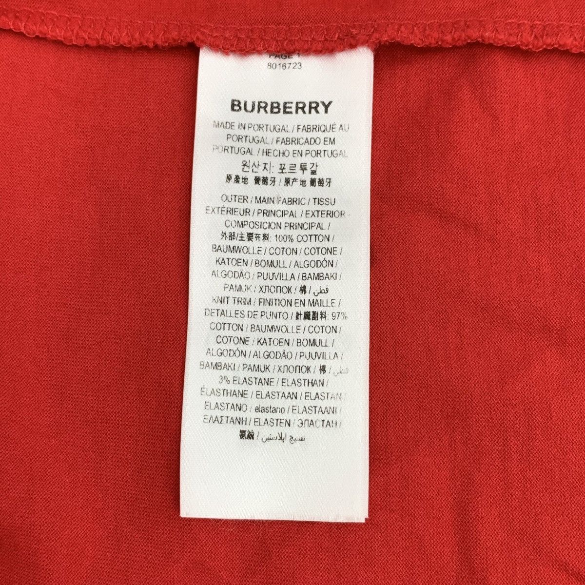 Burberry Burberry 22SS Red Gorilla Print Short Sleeve T-shirt K26WX Size XS / US 0-2 / IT 36-38 - 6 Thumbnail