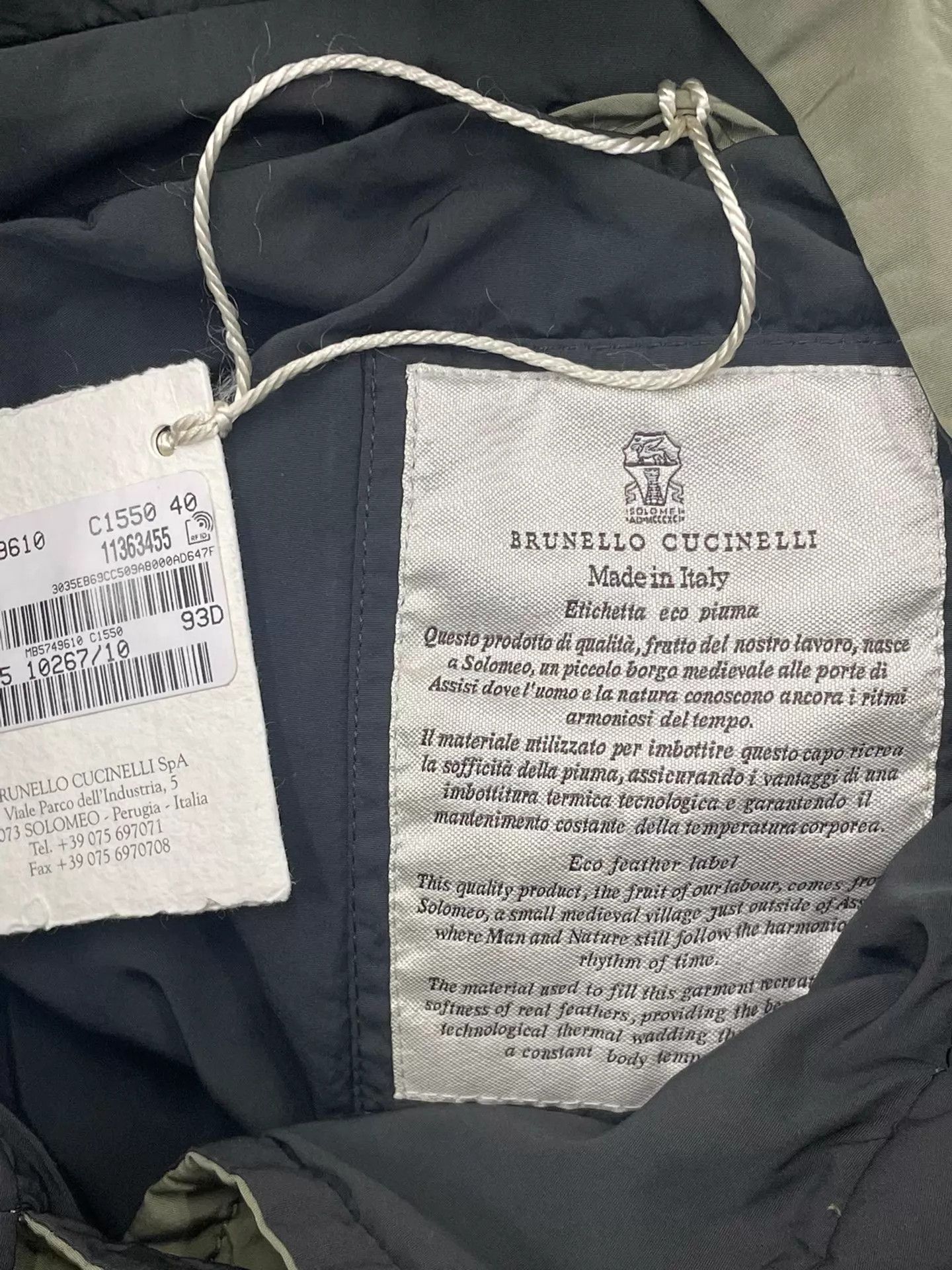 Brunello Cucinelli Brunello Cucinelli Olive Green Cotton Casual Jacket 40 Size S / US 4 / IT 40 - 3 Thumbnail