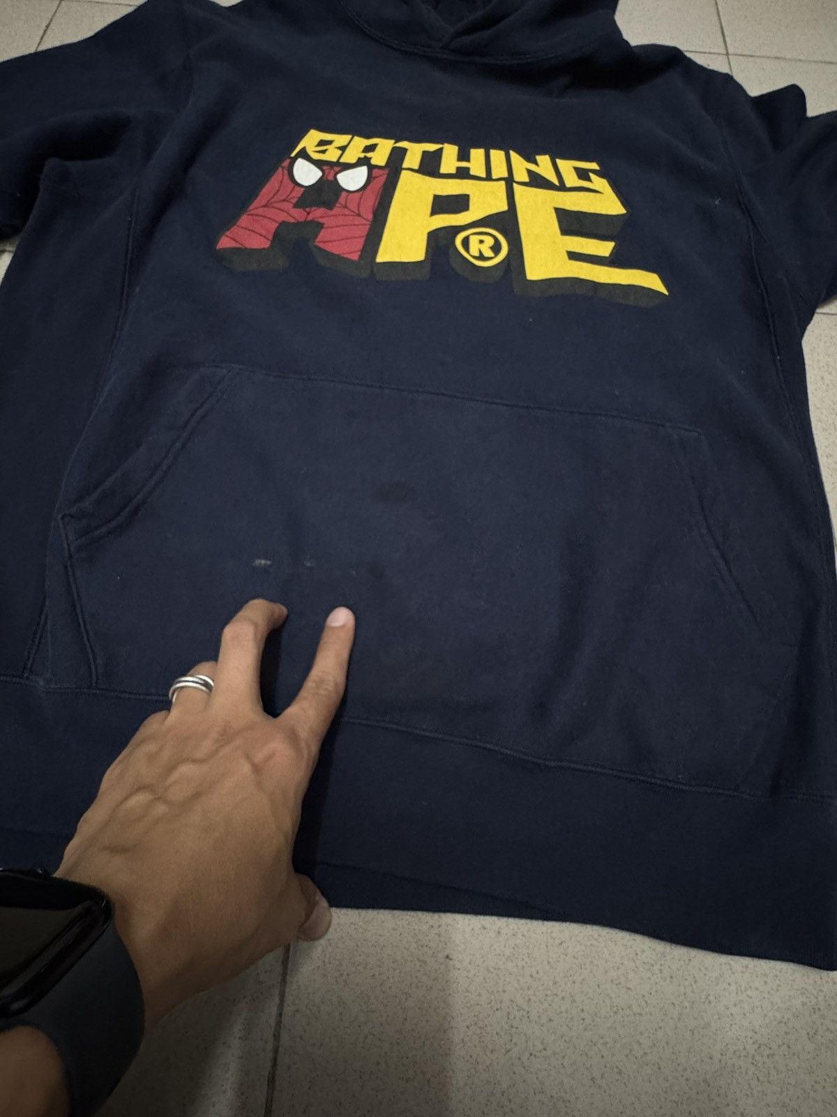 Bape VINTAGE 2012 BAPE X SPIDERMAN HOODIE Size US M / EU 48-50 / 2 - 8 Thumbnail