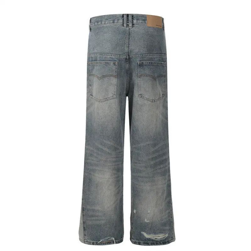 Japanese Brand Retro loose fitting patchwork micro flared jeans Size US 32 / EU 48 - 2 Thumbnail