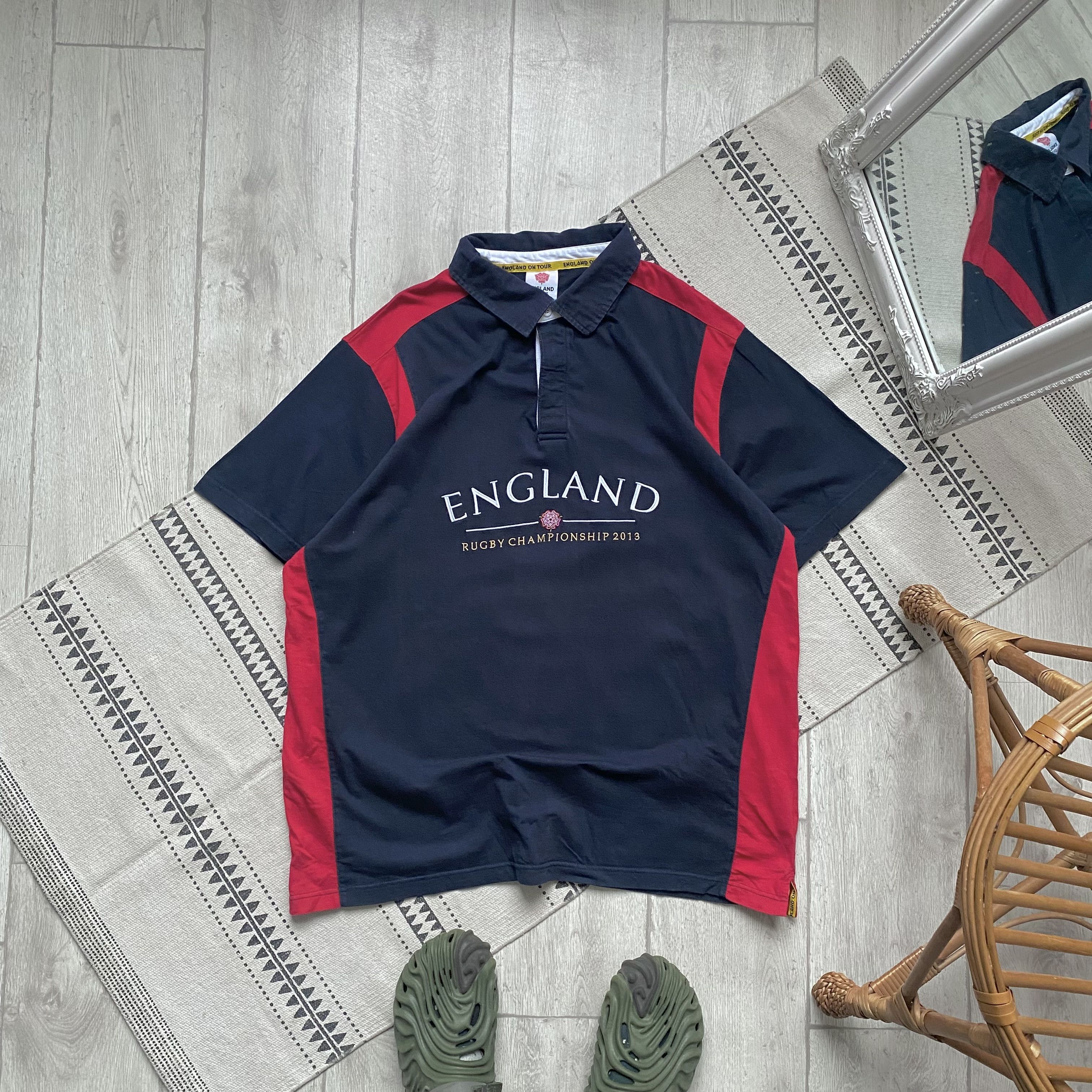 Cotton Traders 🏈 Vintage England Rugby Championship polo shirts Dill Size US XXL / EU 58 / 5 - 1 Thumbnail