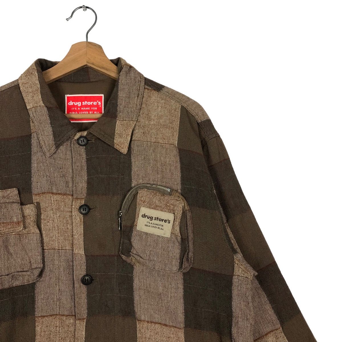 Hysteric Glamour 🔥Vintage Wool Jacket Drug Store Japan Made Size US M / EU 48-50 / 2 - 5 Thumbnail