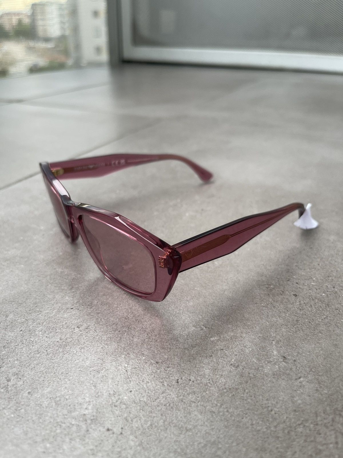 Emporio Armani !DS! Emporio Armani EA4187 5544/84 Cherry Pink Sunglasses Size ONE SIZE - 5 Thumbnail