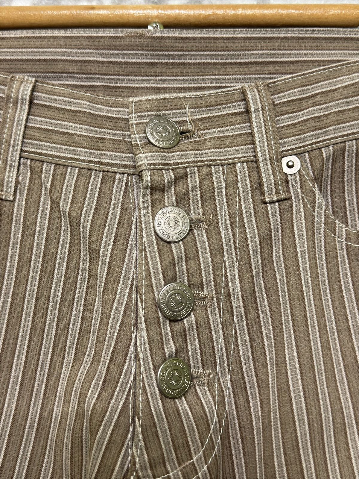 Tornado Mart Tornado Mart Y2K Pinstripe Flared Pants Japanese Archive Size US 28 / EU 44 - 7 Thumbnail