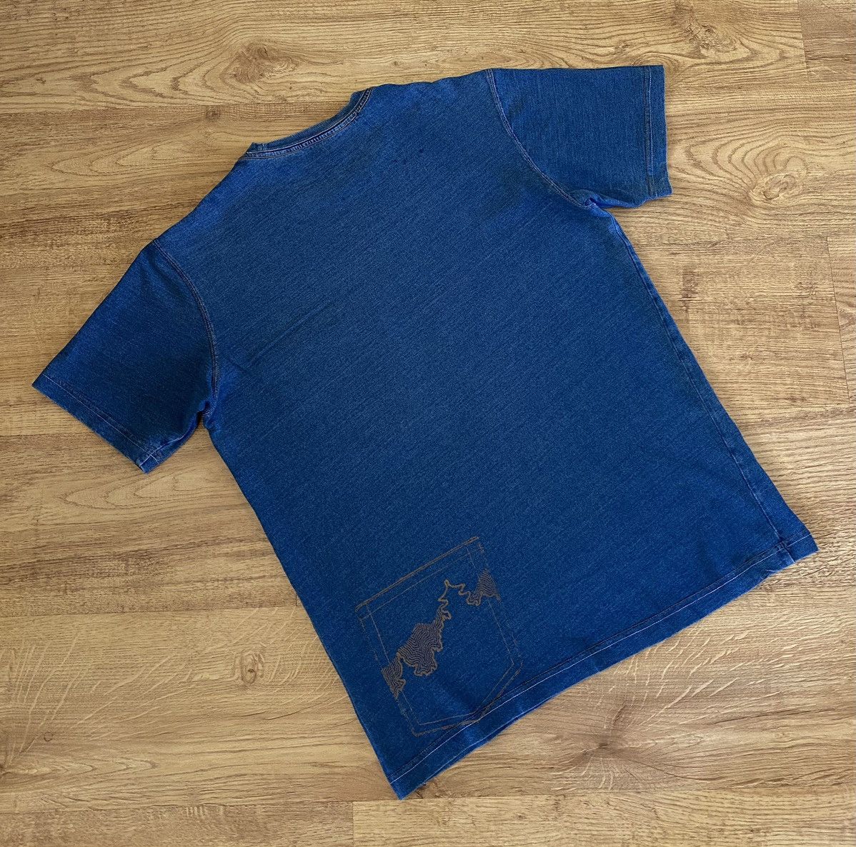 Maharishi Maharishi Denim Pocket Logo Tee x Vintage x Avant Garde Size US M / EU 48-50 / 2 - 5 Thumbnail