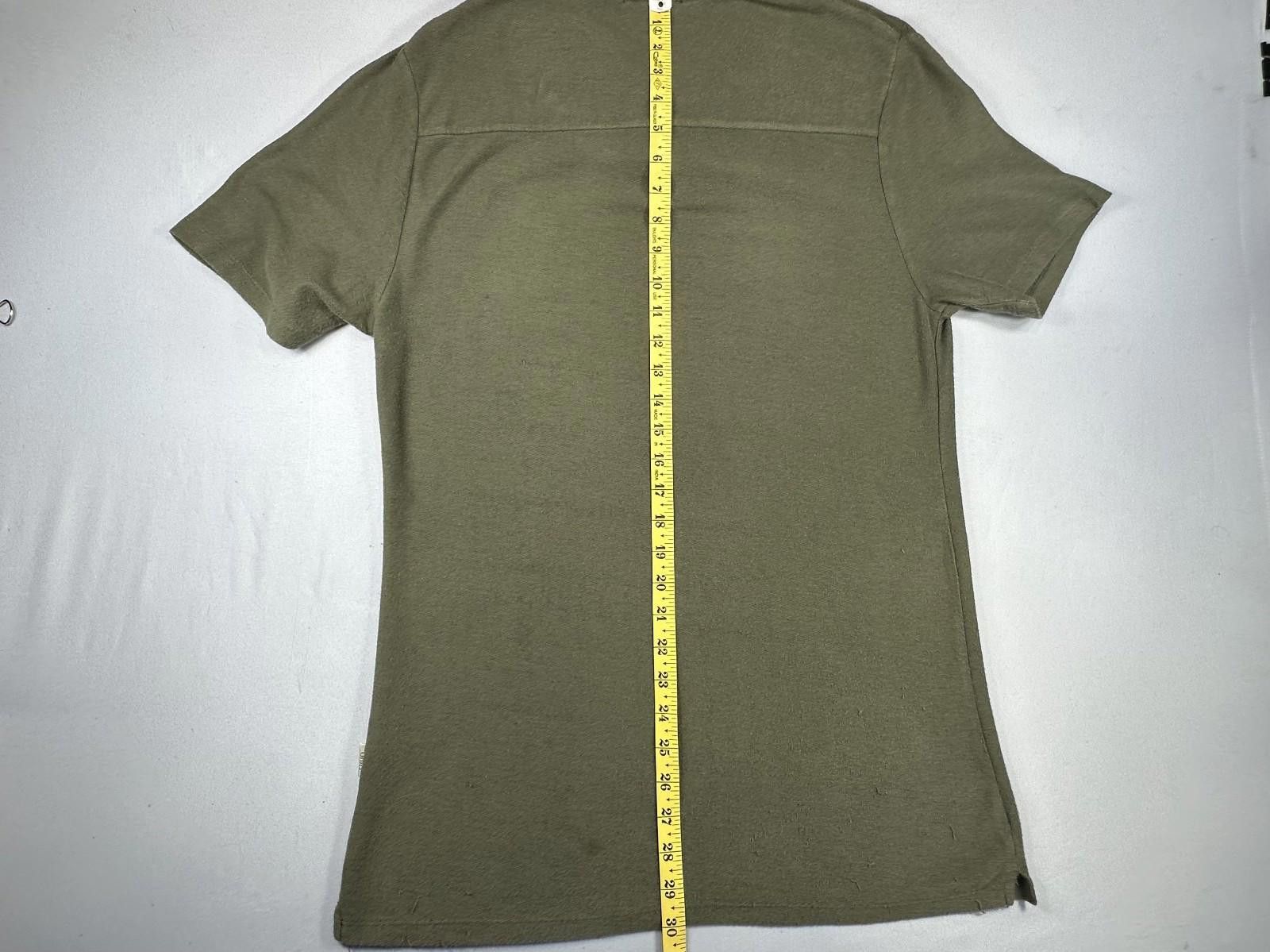 Onia Onia Men's Small Green 1/4 Button Pullover Polo Shirt Size US S / EU 44-46 / 1 - 3 Thumbnail