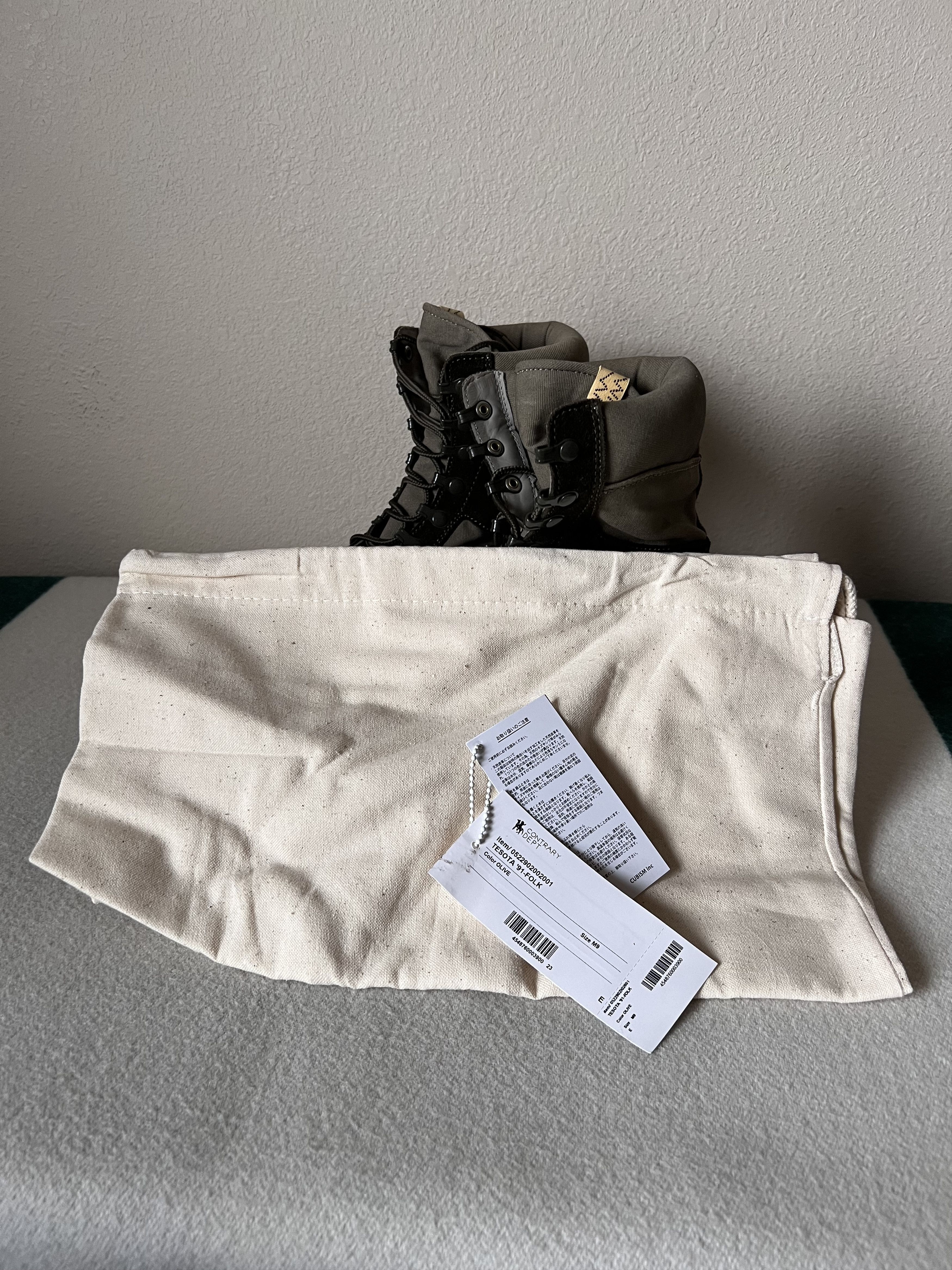 Visvim Visvim Contrary Dept Tesota 91 Sneakers in Folk Olive Size US 9 / EU 42 - 8 Thumbnail