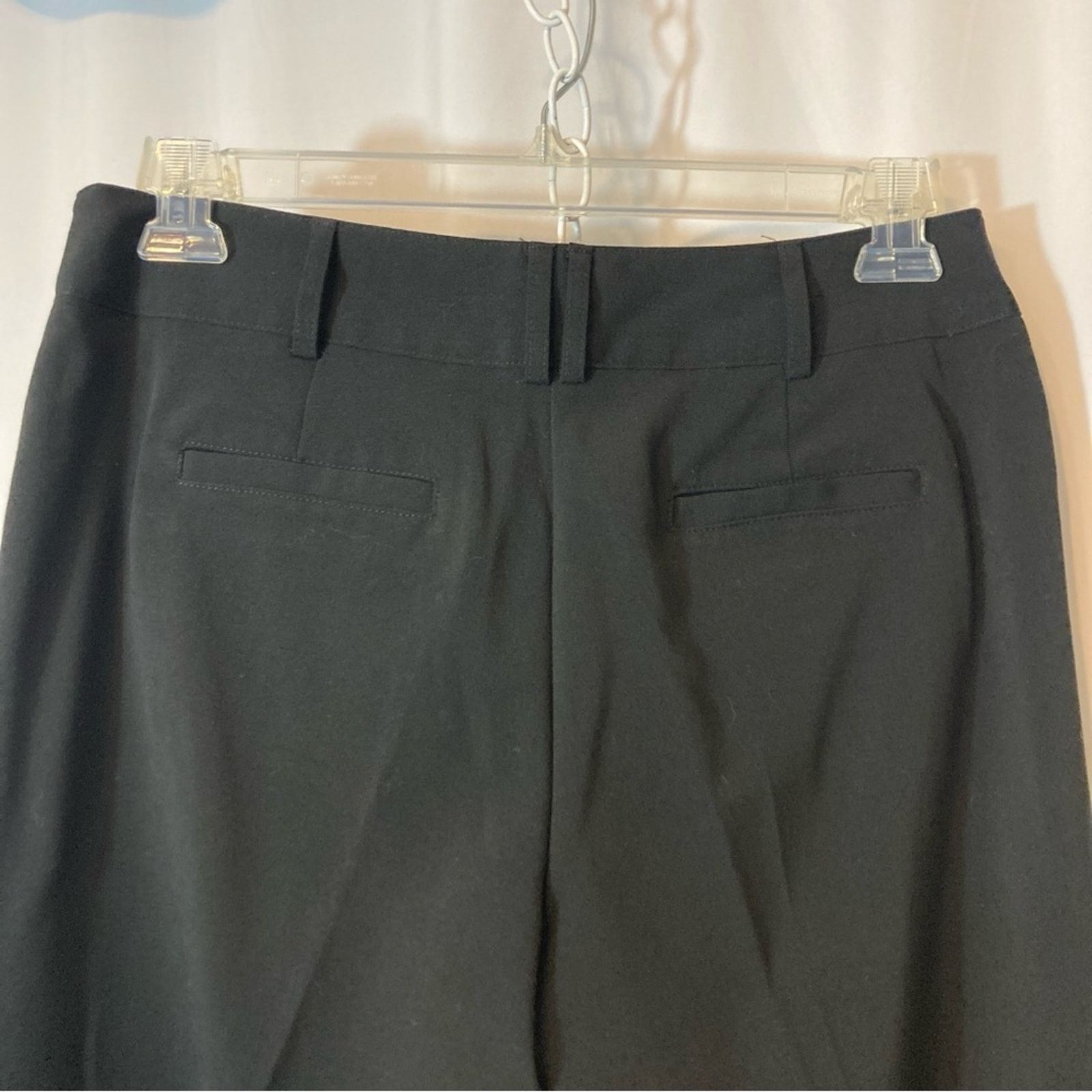 Other Counterparts Black Wide Leg Cropped Capri Dress Slacks Pants Size 32" / US 10 / IT 46 - 6 Thumbnail