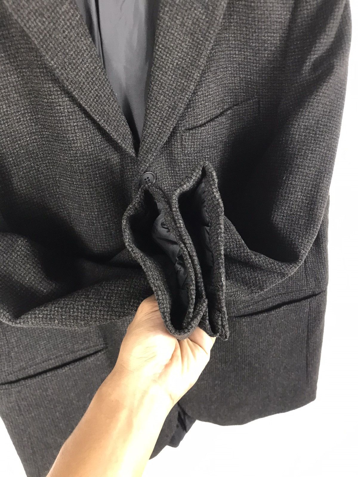 Emporio Armani 🔥Emporio Armani Wool Tweed Single Breast Coat Size 50R - 7 Thumbnail