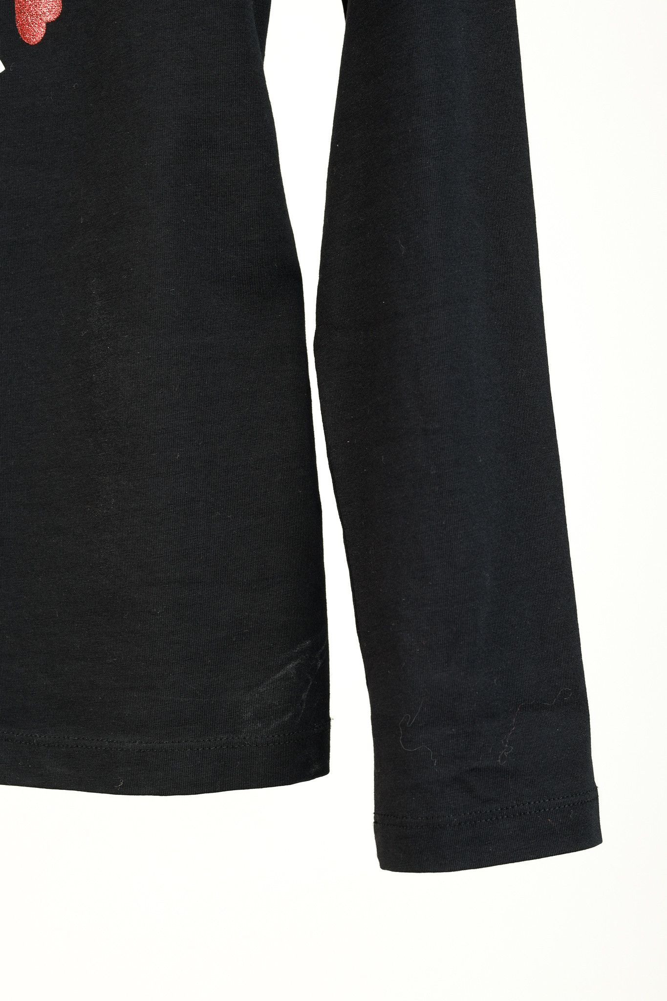 Love Moschino Love Moschino Logo Graphic Long-Sleeve Black Tee Size S / US 4 / IT 40 - 6 Thumbnail