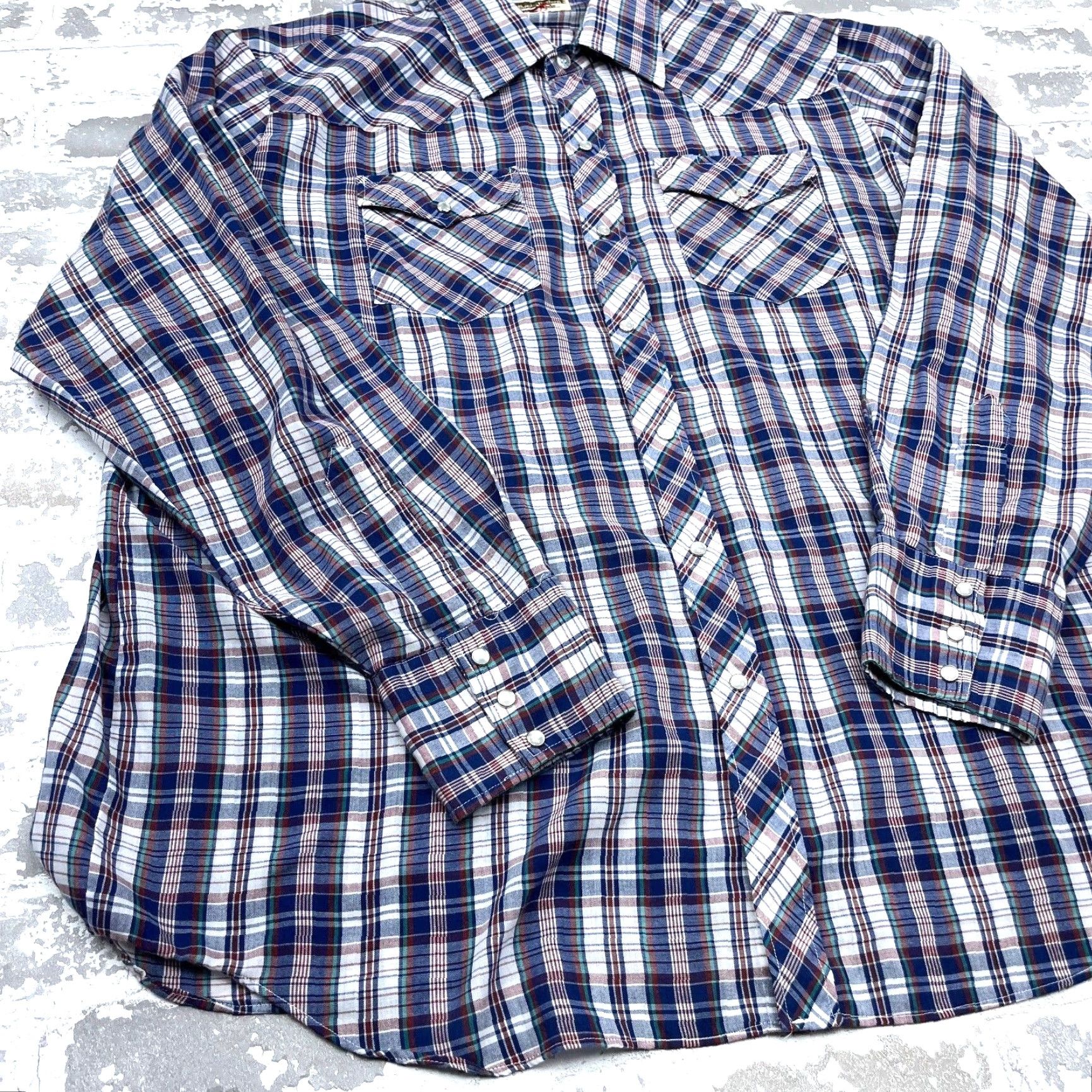 Vintage VINTAGE Youngbloods Western Shirt Men XL Blue Pearl Snap Button Plaid Cowboy 90s Size US XL / EU 56 / 4 - 4 Thumbnail