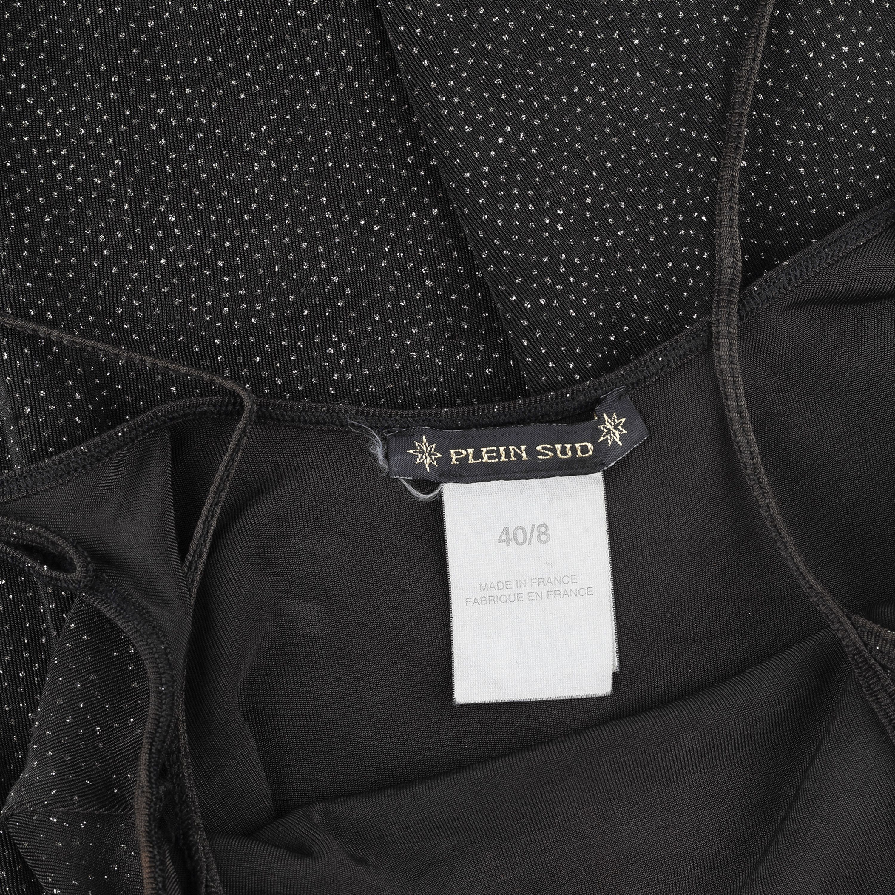 plein sud Plein Sud Vintage Black Shimmery Maxi Flowy Dress (S-M) Size M / US 6-8 / IT 42-44 - 6 Thumbnail