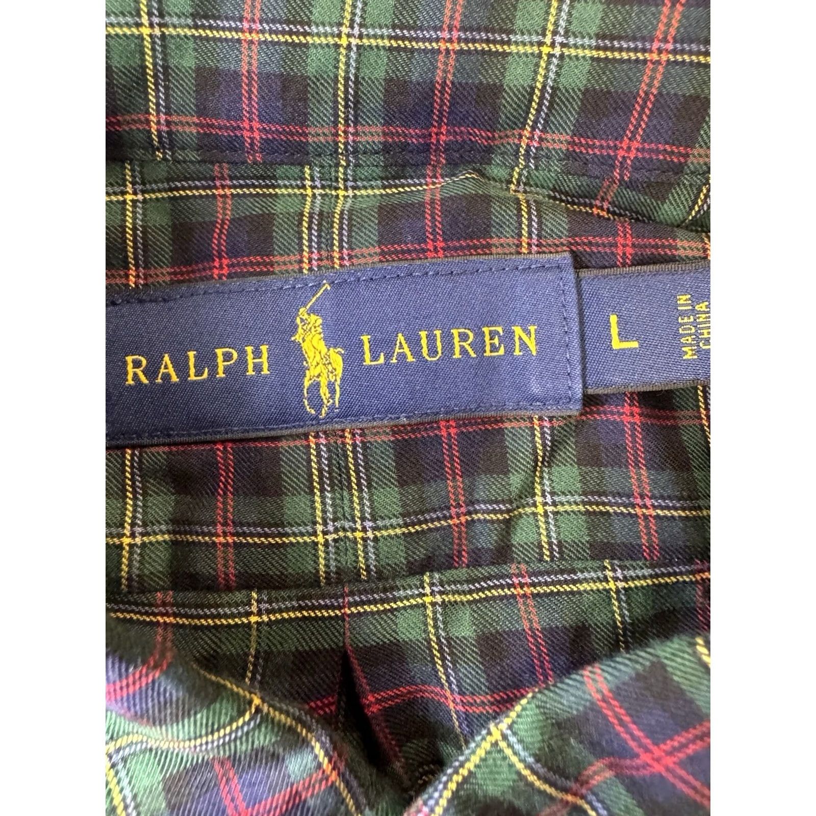 Ralph Lauren Ralph Lauren Shirt Green Button-Down Plaid Classic Preppy Mens L Size US L / EU 52-54 / 3 - 3 Thumbnail