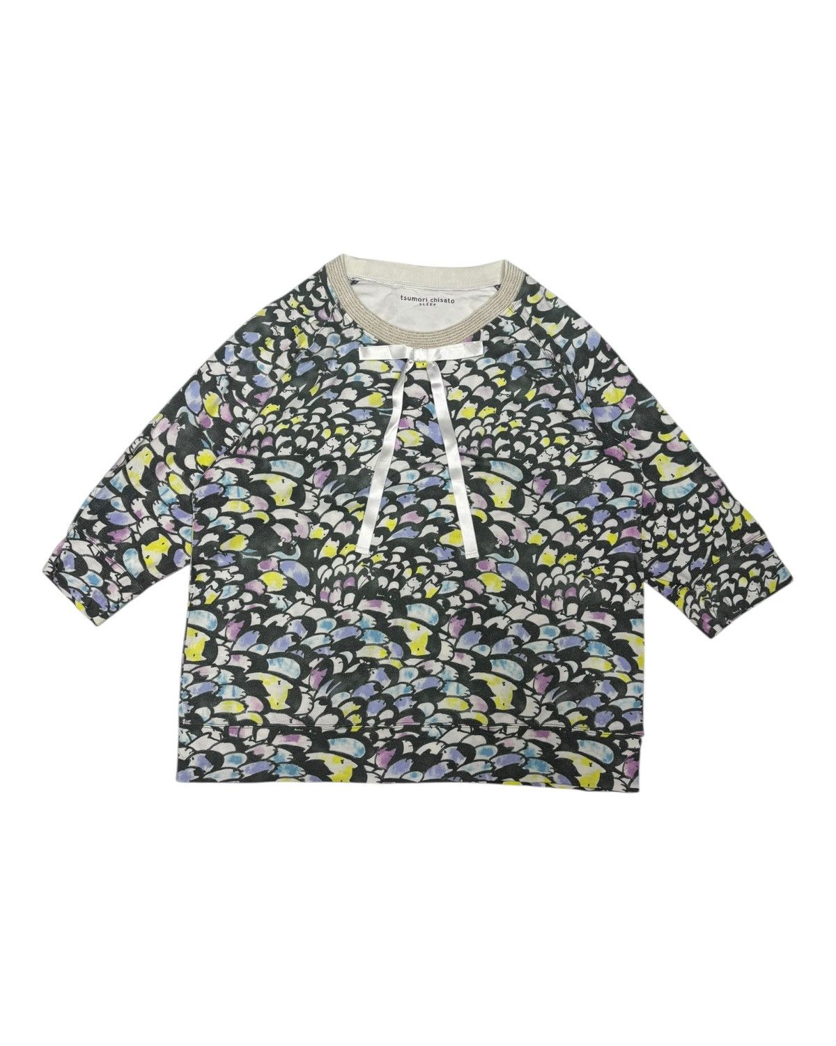 Tsumori Chisato 🔥TSUMORI CHISATO ARTISTIC PATTERN WITH RIBBON TIE DETAIL Size M / US 6-8 / IT 42-44 - 1 Thumbnail