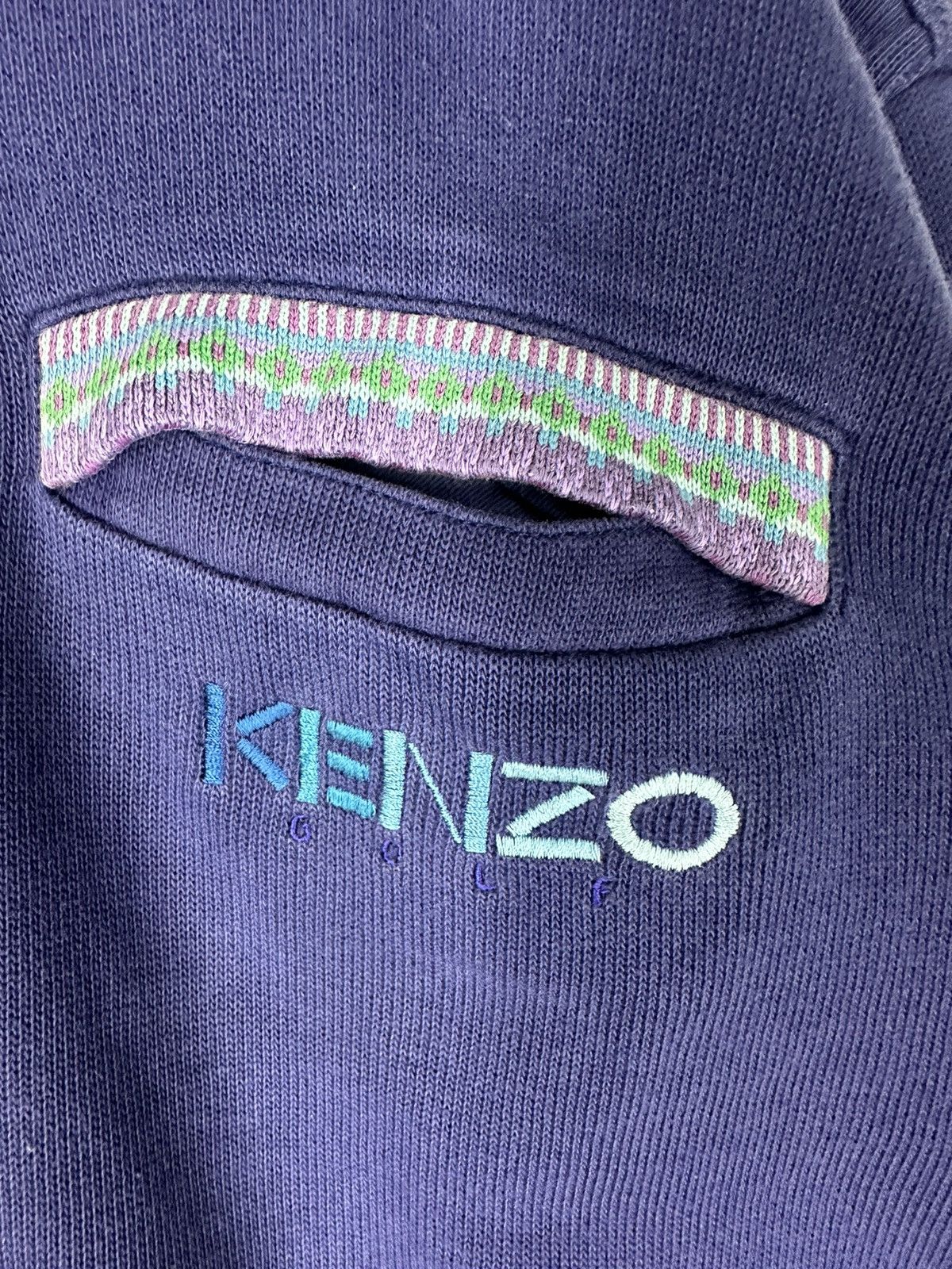 Kenzo Kenzo Golf Half Zipper Sweatshirt Size US L / EU 52-54 / 3 - 5 Thumbnail